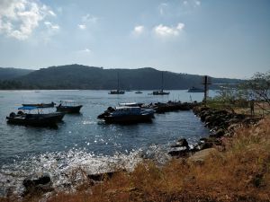 These are the fishing fleet docks. The fishermen made sorting out their nets and untangling them look easy. Which is undoubtedly very challenging to learn.