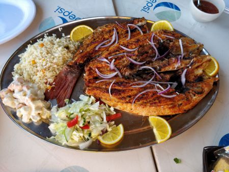Chamela's version of zarandeado pescado - very good, but not able to pass the ridiculously high bar set in Chacala