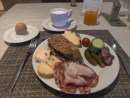 Typical breakfast (so much I skipped lunches)