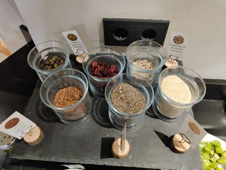 Various nuts and grains