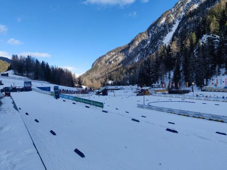 The starting line near the crowd of people