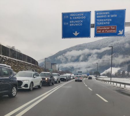 Thankfully the holiday traffic jam was in the opposite direction