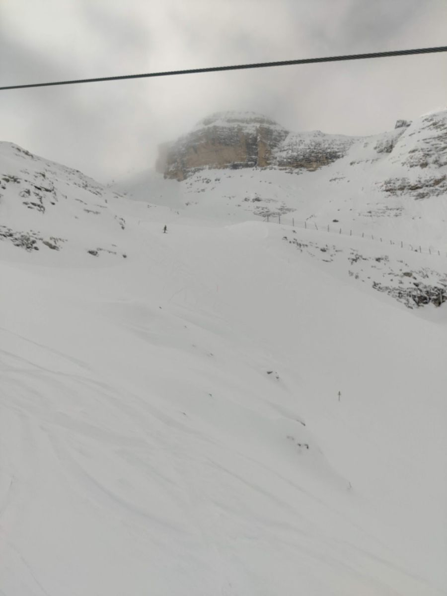 Section in the middle of the run