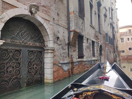 Gorgeous boat "garages" along the way