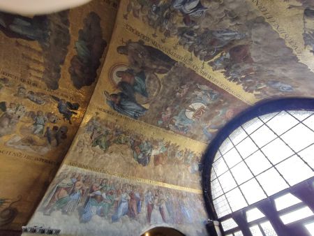 We stood wondering how these mosaics were installed and how many hours it took