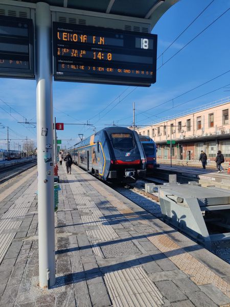 All aboard and ready to start their traveling back to Sterzing via Verona