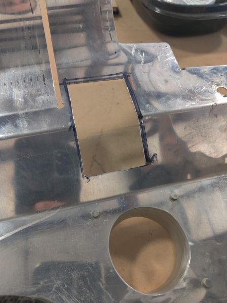 Rough cut before clean up