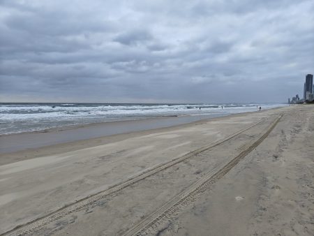It was cold and windy, I was gobsmacked that people were bodysurfing
