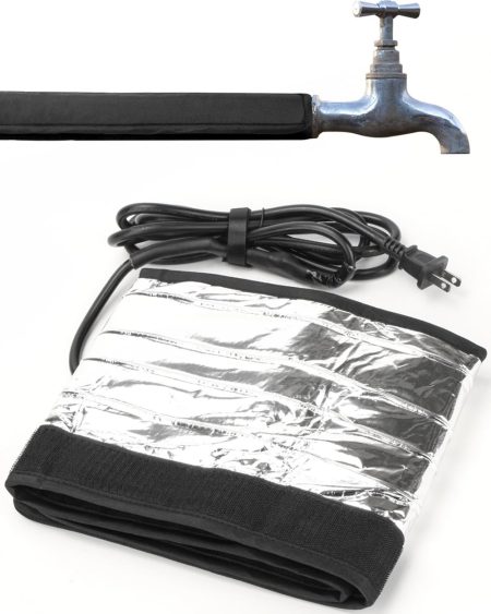 Spec'd at 140 degree (F) heat blanket for outdoor pipes