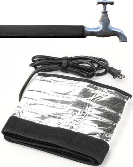 Spec'd at 140 degree (F) heat blanket for outdoor pipes