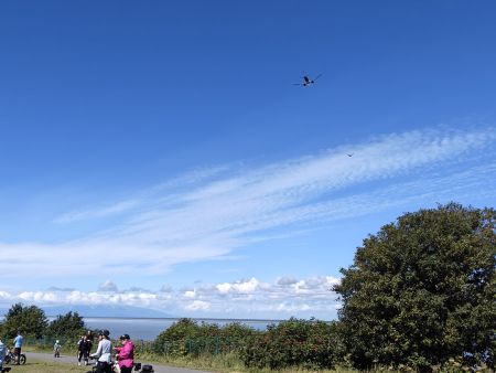 A nice bike path that runs right off the end of the runway