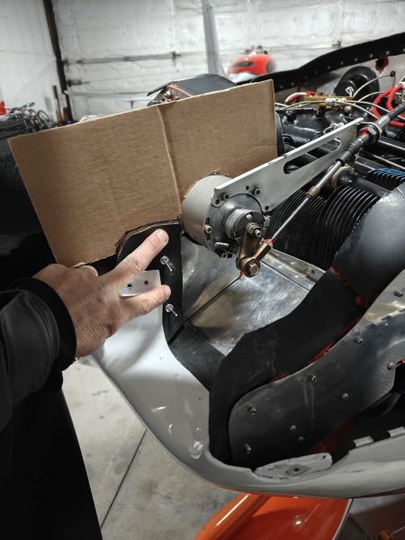 The small black baffle material was the original that I flew with for four years - cardboard proved to be a good template for the new baffle shape