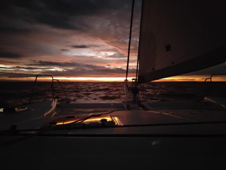 Still choppy as the sun poked up