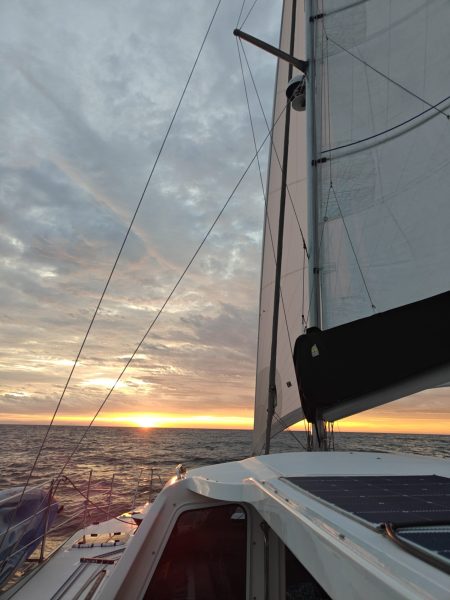 Sunrise with things calming down after the rough overnight