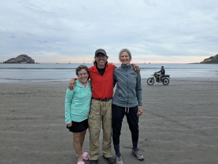 A celebratory dinner on shore