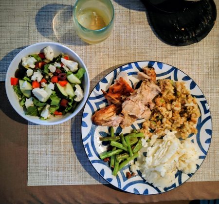 Thanksgiving dinner, thank you airfryer!