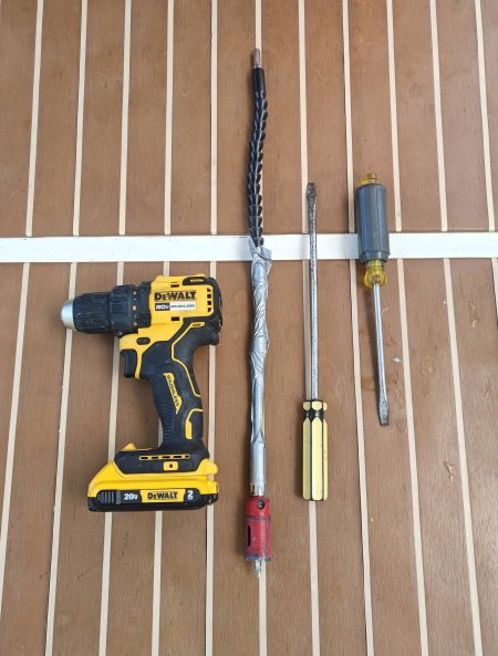 Tools used to clear out the inlet tube