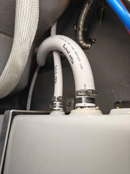 All new vent and pump out hoses