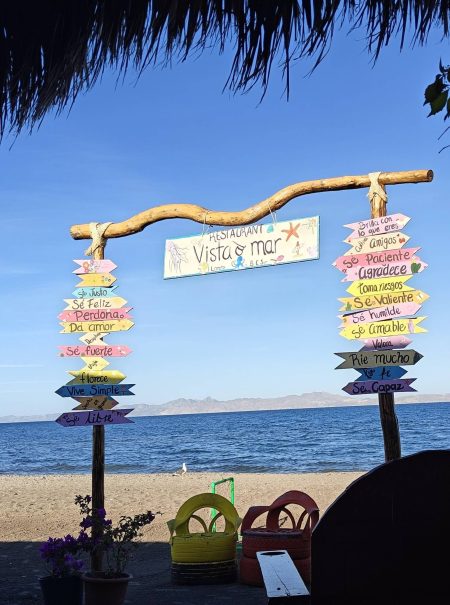 Vista del mar is such a cool little roadside restaurant