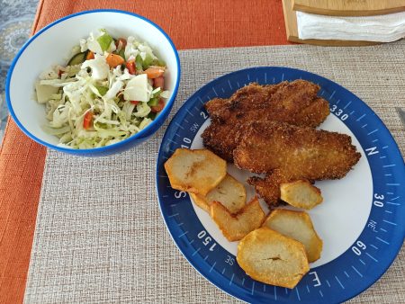 A tasty dinner from the fish caught in San Francisquito