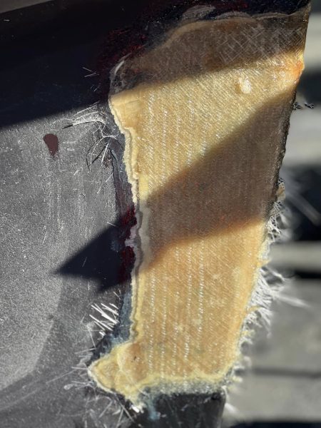 Glass over epoxied holes, etc
